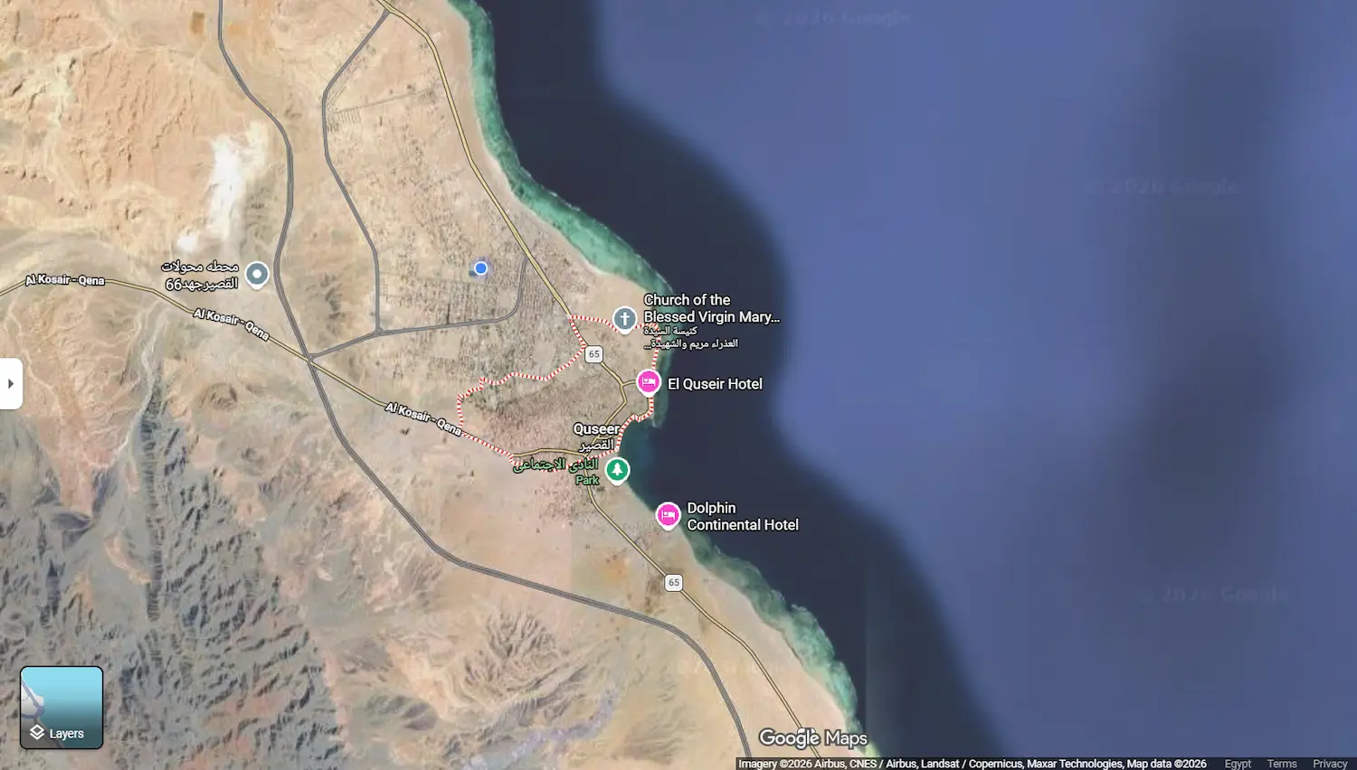 El Qusier City Tour from Marsa Alam Google map location