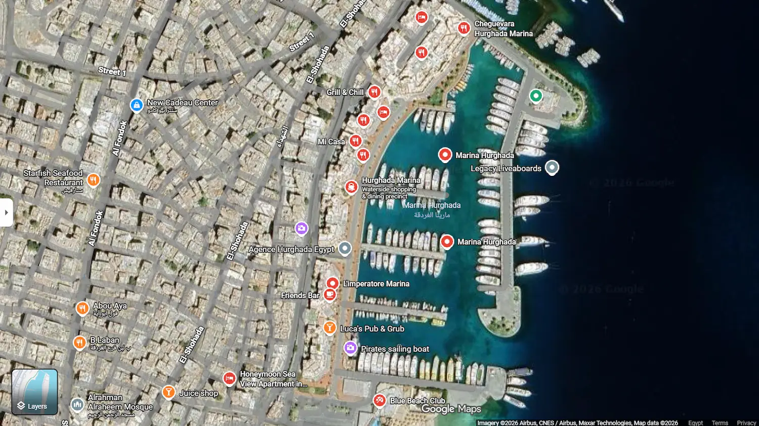 Hurghada City Tour Google map location