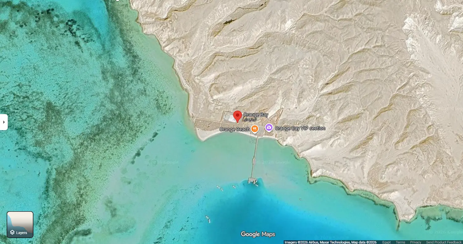 Orange Bay Island Boat Tour from Hurghada Google map location