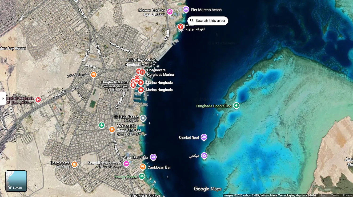 Royal Sea Scope Hurghada Google map location