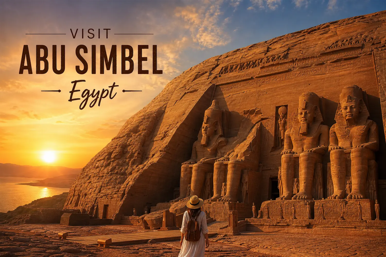Abu Simbel day trip from Aswan with giant Ramses II statues