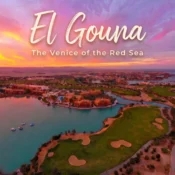 Aerial view of El Gouna The Venice of the Red Sea